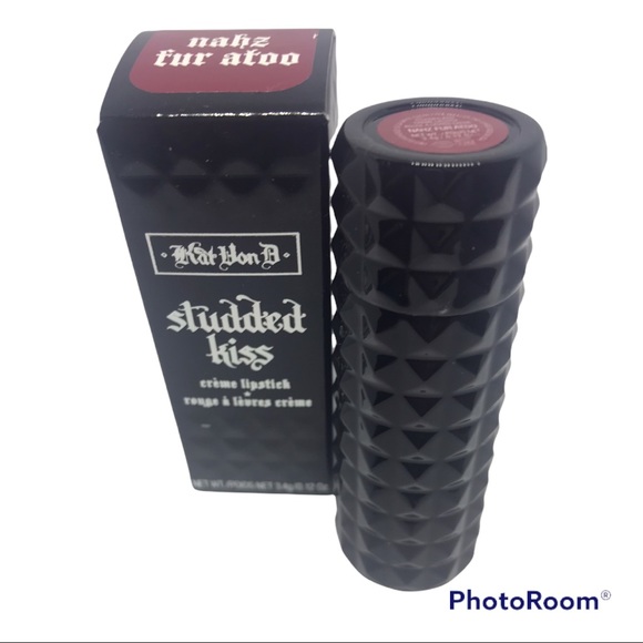 KVD KAT VON D STUDDED KISS CREME LIPSTICK NAHZ FUR ATOO GOTH GOTHIC GLAM NEW BOX - Picture 6 of 9